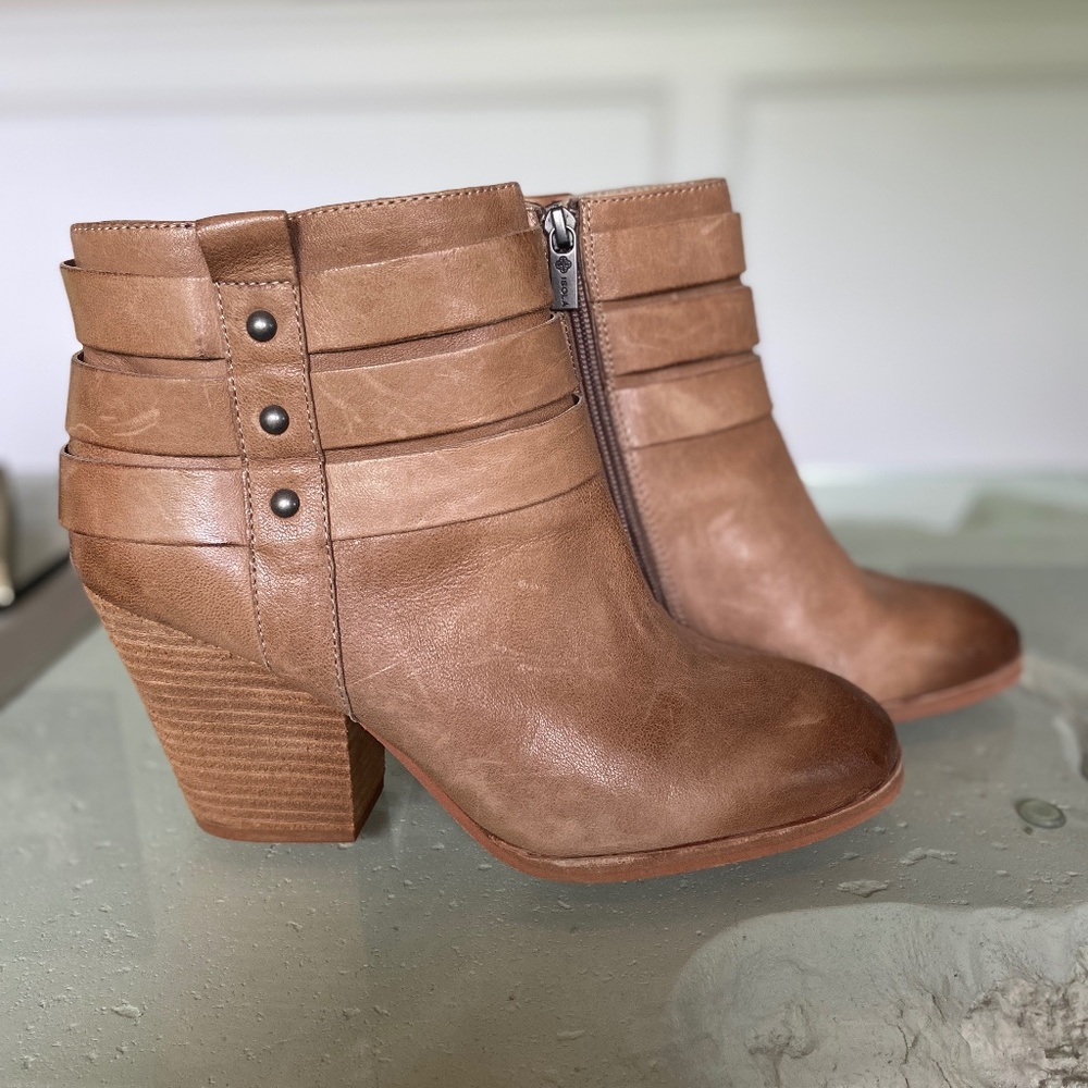 Isola Beige Booties Size 10